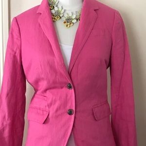 JCrew Linen Schoolboy Blazer